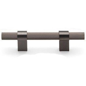 Resim System Füme Saten 64 mm Çekme Mobilya Kulpu (SY8990 0064 BBN-BBN) 