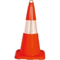 Resim Fm Trafik Pvc Koni 50 cm Tek Reflektifli 