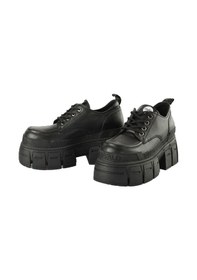 Resim Oxford Klasik Kadın 1622349 Buffalo Gospher Lace Up Cs - Vegan Nappa - Black Siyah 