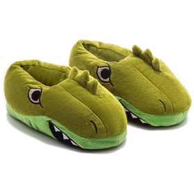 Resim Twigy Dinos-1 Çocuk Hayvanlı Panduf Yeşil 30/38 