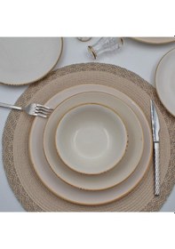 Resim Anka 48 Parça 12 Kişilik Yemek Takımı - Cappuccino 