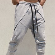 Resim Erkek Moda Spor Uzun Pantolon, Polyester, Düz Renk, Düzenli Kesim, Hafif Esneklik, Örgü Kumaş, 230g/m², Erkekler İçin 