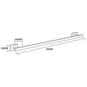 Resim Fause Uzun Havluluk Line Krom 