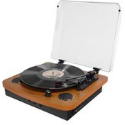 Resim MIKADO MN-P235, Nostalgia, VOYAGER, 6W, Masaüstü, Ahşap, Plak Çalar, Bluetooth, Pikap, Müzik Kutusu 