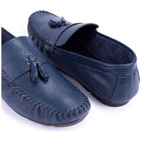 Resim Noble Hakiki Deri Erkek Günlük Ayakkabı, Rok Loafer Ayakkabı 