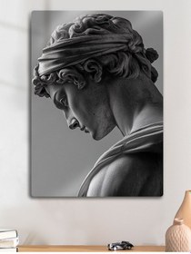 Resim Mitolojik Tanrı Heykeli - Sanatsal Metal Baskı Duvar Tablosu 