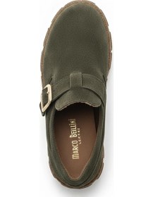 Resim Haki Süet Kadın Hakiki Deri Ayakkabı 597.2611 Haki 