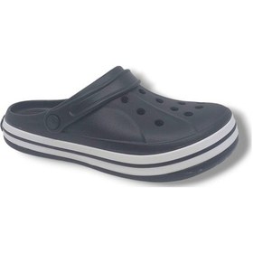 Resim Zerhan Cflex 22233 Unisex Siyah Beyaz Siyah Sabo Terlik Sandalet Siyah 