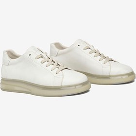 Resim Erkek Beyaz Hakiki Deri Sneaker Ayakkabı 