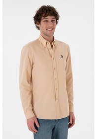 Resim U.s. Polo Assn. Erkek Camel Gömlek Basic 50306338-vr015 Camel 