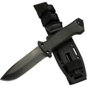Resim Tiger Tactical Htm 3321 A Siyah Outdoor / Survival Bıçak 27CM - Kauçuk Sap, Kılıflı, Kutulu 