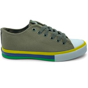 Resim Benetton Haki Erkek Spor Ayakkabı Keten Yazlık Sneaker BN-30191 