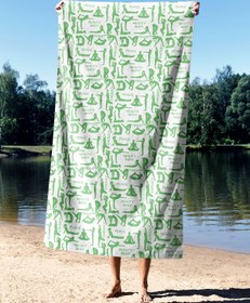 Resim Microfiber Essential Towel Yoga Nature Havlu - 90x150cm 