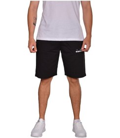 Resim Diadora Mesa - Pamuklu Siyah Spor Şort - Dıadoramesa (547291079) Siyah 