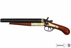 Resim Denix Dekoratif 2-Barraled USA 1868 Replika Tabanca 