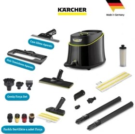Resim Karcher Sc 3 Deluxe Easyfix Plus Set 1900W 3.5 Bar Hızlı Isınan Buharlı Temizlik Makinesi - LED Göstergeli Kireç Çözücü Kartuşlu Kesintisiz Temizlik Imkanı-Kimyasalsız %99.99 Bakteri Öldürücü Etkili 