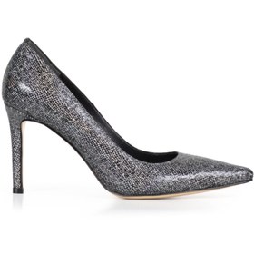 Resim pirci Kadın Gri Deri Stiletto 