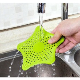 Resim Vakumlu Yıldız Süzgeç Silikon Lavabo Küvet Gider Süzgeci 