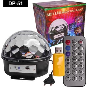 Resim Kuzgun Ticaret Uzaktan Kumandalı Müzikli Dönerli Disko Topu Bluetooth Sese Duyarlı 