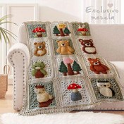 Resim 1 Adet Yumuşak ve Rahat Flanel Battaniye, 2D Tığ İşi Hayvan Baskılı (Teddy Bears, Rakunlar, Baykuşlar) - Seyahat, Koltuk, Yatak, Ofis İçin Her Mevsim Uygun Hafif Battaniye - Çağdaş Ev Dekoru & Yetişkinler için Tatil Doğum Günü Hediyesi, Modern Battaniye, Sanatsal İşçilik 