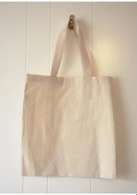 Resim Nevateks Tekstil Pamuklu Ham Bez Kadın Spor Omuz Çantası 30 x 35 CM 