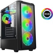 Resim Xaser XSR209 I5 4570 8gb Ram 256GB SSD 4gb RX550 Ekran Kartı Masaüstü Oyun Bilgisayarı 