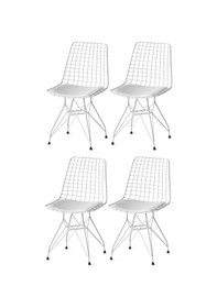 Resim Grandehome Grande Home Tel Mutfak Sandalyesi 4 Lü Set 