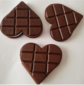 Resim Kalp Tasarımlı Çikolata Not Defteri - 9077396491188do 