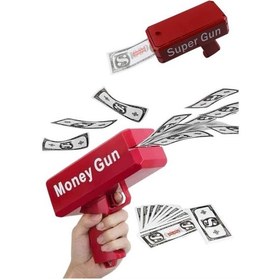 Resim Para Dolar Atma Makinası Super Money Gun Para Saçma Fırlatma Tabancası Diğer 