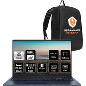 Resim ASUS Vivobook 15 X1504VA i5 1335U 24GB RAM 2TB SSD 15.6'' FHD W11HOME NJ123 & PER4 ÇANTA 