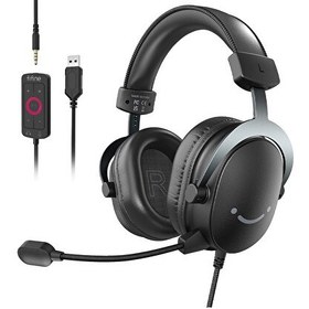 Resim Fifine Ampligame H9 Mikrofonlu 7.1 Bilgisayar Oyuncu Kulaklığı Siyah 