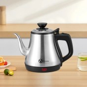 Resim Turcoshop11 1 Adet Siyah 900ml El Yıkama Kahve Demlik Çabuk Isıtma Modern Çaydanlık 