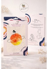 Resim Kitap Kılıfı Ve Metal Kitap Ayracı Seti Satürndeki Kız 