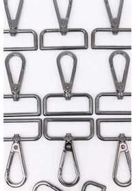 Resim Çanta Askı Kancası Aksesuar 4 Cm 10 Adet Siyah 