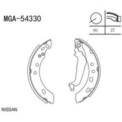 Resim Mga-54330 - Kampana Balata Mıcra 92-01 Pabuç Arka 