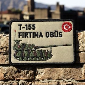 Resim Ex Patch Milli Savunma Sanayi T-155 Fırtına Obüsü Peç Arma 10 X 7 Cm 