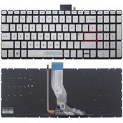 Resim Afila HP Pavilion 15-bc017nt (1BV33EA) Notebook Klavyesi (Silver, Gri TR) ışıklı 