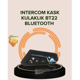 Resim Zero Land Nrzsnt Bluetooth 5.0 Motosiklet Kask Kulaklık Eller Serbest ve Müzik Özellikli 