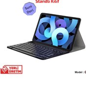 Resim iPad Uyumlu Air 4.Nesil 10.9" 2020 Bluetooth Klavyeli Standlı Kılıf Bkk4 