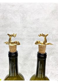 Resim Ceylan Figürlü Mantar Tıpalı 2 Adet Yeşil 750 Ml Şişe Cam Yağlık 