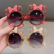 Resim Kadınlar ve Erkekler için 1 adet Mickey-Inspired Bowknot Moda Gözlüğü - Plastik Çerçeve, Dekoratif Öğeler ve Dayanıklı Malzeme ile Şık Parti Aksesuarı, Parti Gözlüğü | Eğlenceli Aksesuar | Dekoratif Öğelik 
