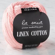 Resim La Mia Linen Cotton Açık Pembe El Örgü İpi - L185 - 33875 