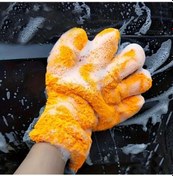 Resim Araba Gövdesi İç Temizlik Havlu Eldivenleri 