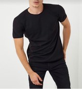 Resim PUNIX Dar Kesim Bisiklet Yaka Pamuk Slim Fit Spor Erkek Basıc T-shırt 