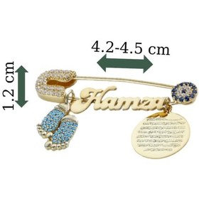 Resim DUALI İSİMLİ NAZAR İĞNESİ | 925 GÜMÜŞ - Silber 
