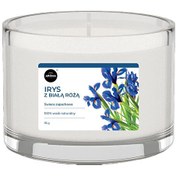 Resim Aroma Basic Line Kokulu Mum Iris with a white rose 115gr. 