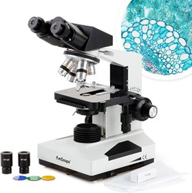 Resim Amscope B490B Bileşik Binoküler Mikroskop 