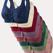 Resim 9 adet Şık Çiçek Desenli Kablosuz Sütyen Kadınlar İçin - Ön Kapatma, No Underwire, Orta Destek, Çeşitli Renkler (Mavi, Kırmızı, Mor, Pembe, Yeşil, Açık Mavi, Koyu Mor), Rahat ve Nefes Alabilen Dantel Tasarımı, Günlük Rahat Giyim | Şık İç Çamaşırı | Nonwire Tasarım, Gençler İçin Sütyenler 