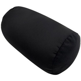 Resim Rahat Rulo Yastık Yuvarlak Silindir Mikro Boncuk Desteği Boyun Sırt Desteği Rulo Yastık Tüp Yastık, Renk Siyah 