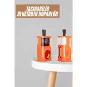 Resim Techno Stock Ses Bombası Mini Işıklı Taşınabilir Bluetooth Speaker Hoparlör 